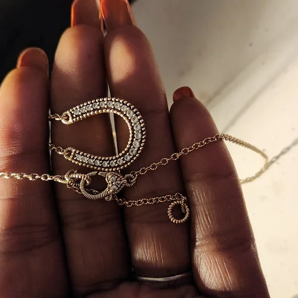 Judith Ripka 18inch Horseshoe Necklace - Picture 1 of 16